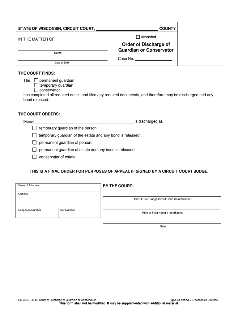 GN 3740  Form