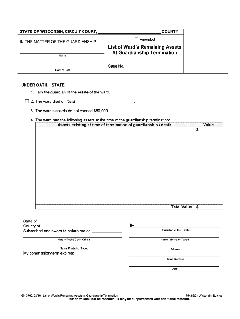 Registration of Out of State Guardianship GN 3907Pdf  Form