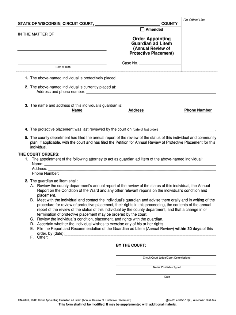 GN 4090  Form