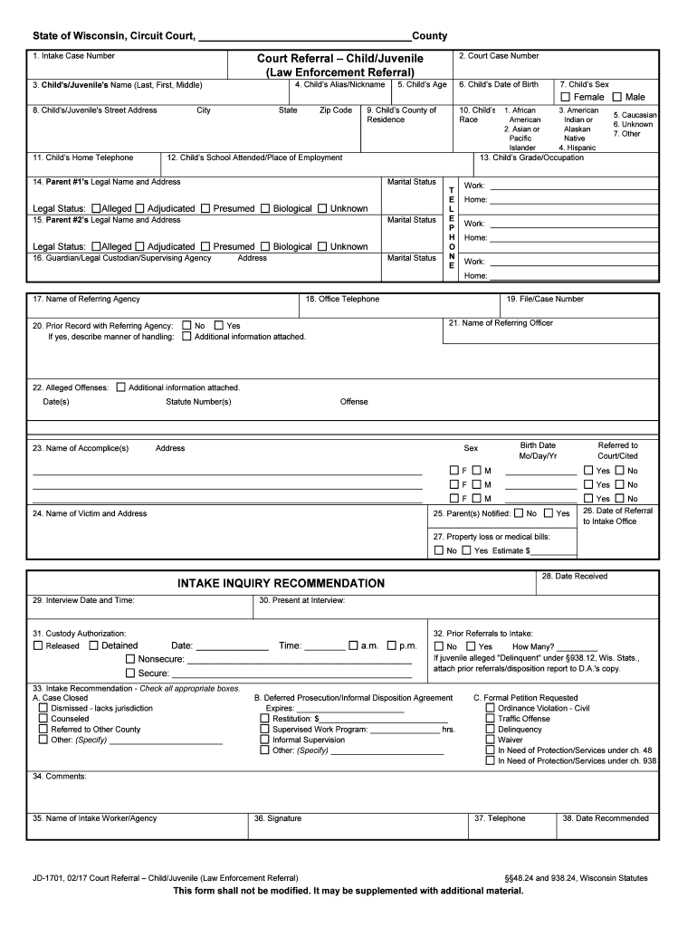 Law Enforcement Referral  Form