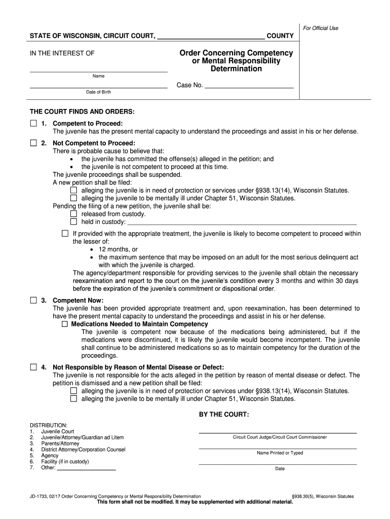 Order Terminating Custody JD 1715Pdf Fpdf DOC DOCX  Form