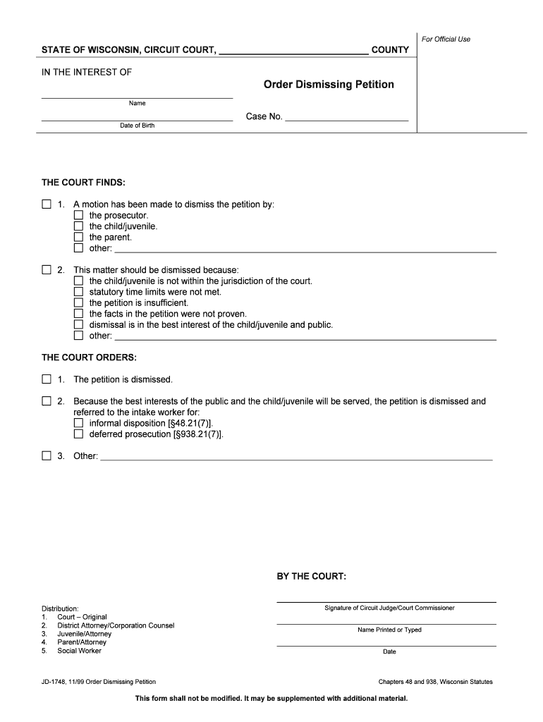 A Motion Has Been Made to Dismiss the Petition by  Form