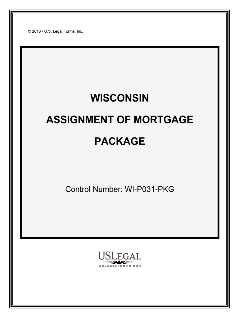 Control Number WI P031 PKG  Form