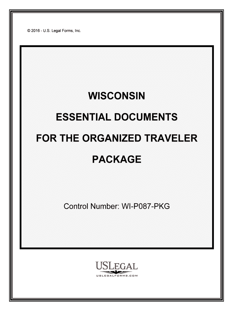 Control Number WI P087 PKG  Form