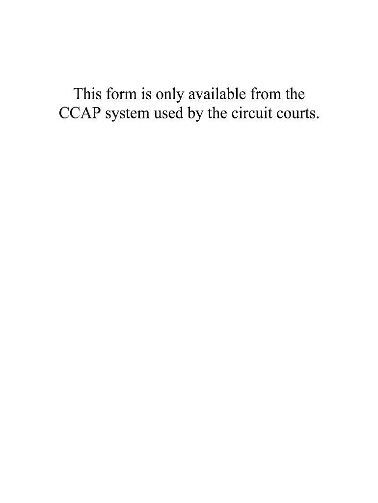 CCAP System Used by the Circuit Courts  Form