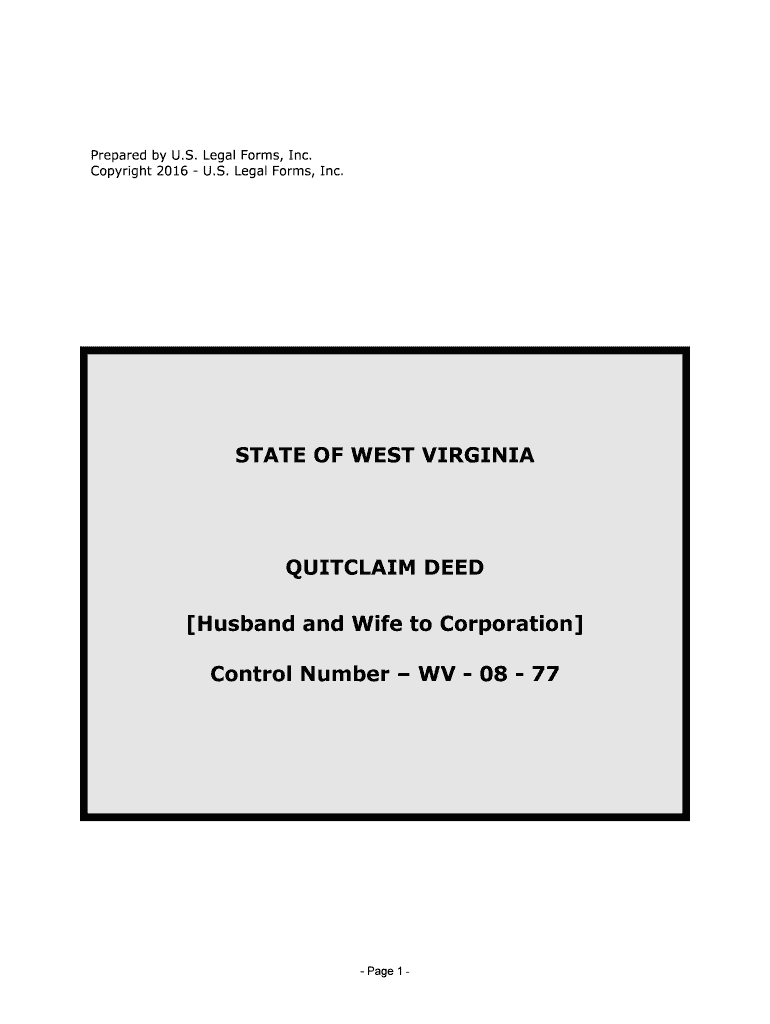 Control Number WV 08 77  Form