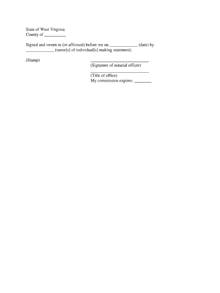 General Affidavit Form GSCCCA