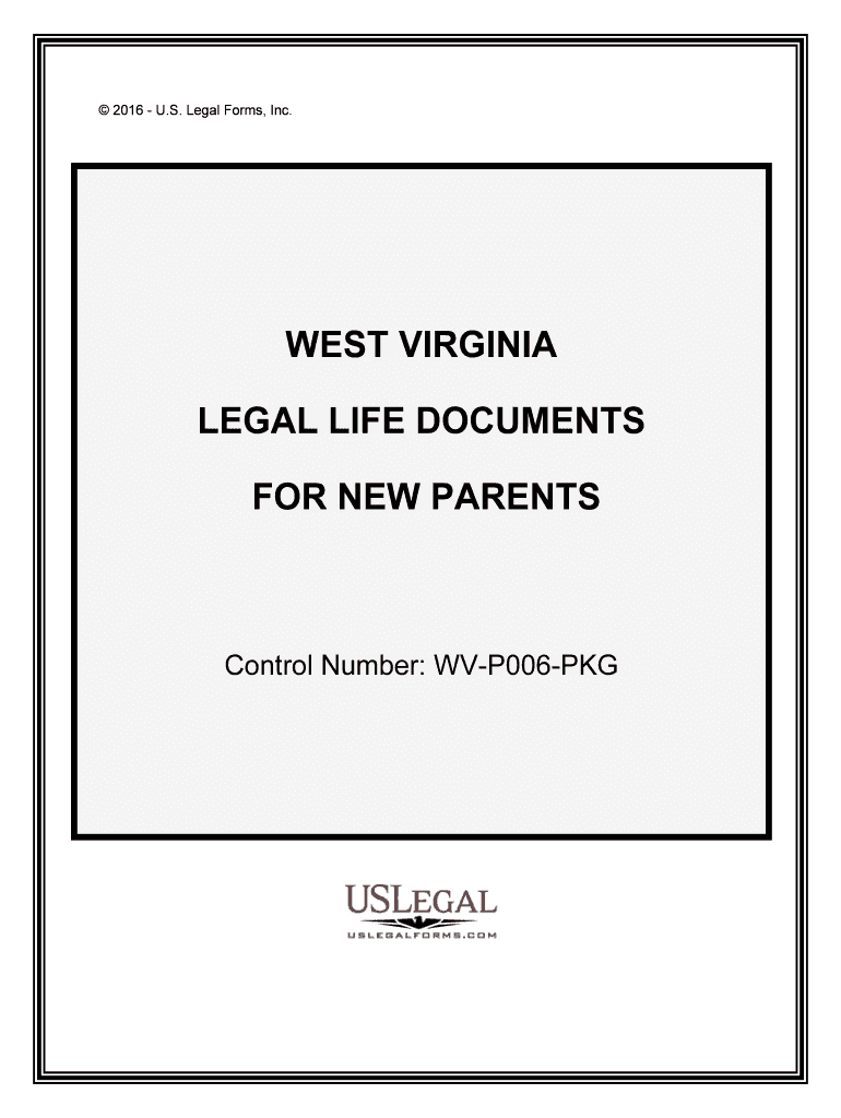 Control Number WV P006 PKG  Form