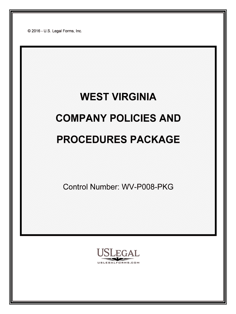 Control Number WV P008 PKG  Form