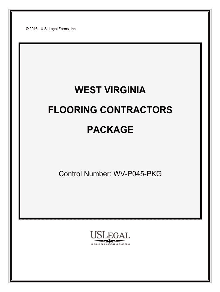 Control Number WV P045 PKG  Form