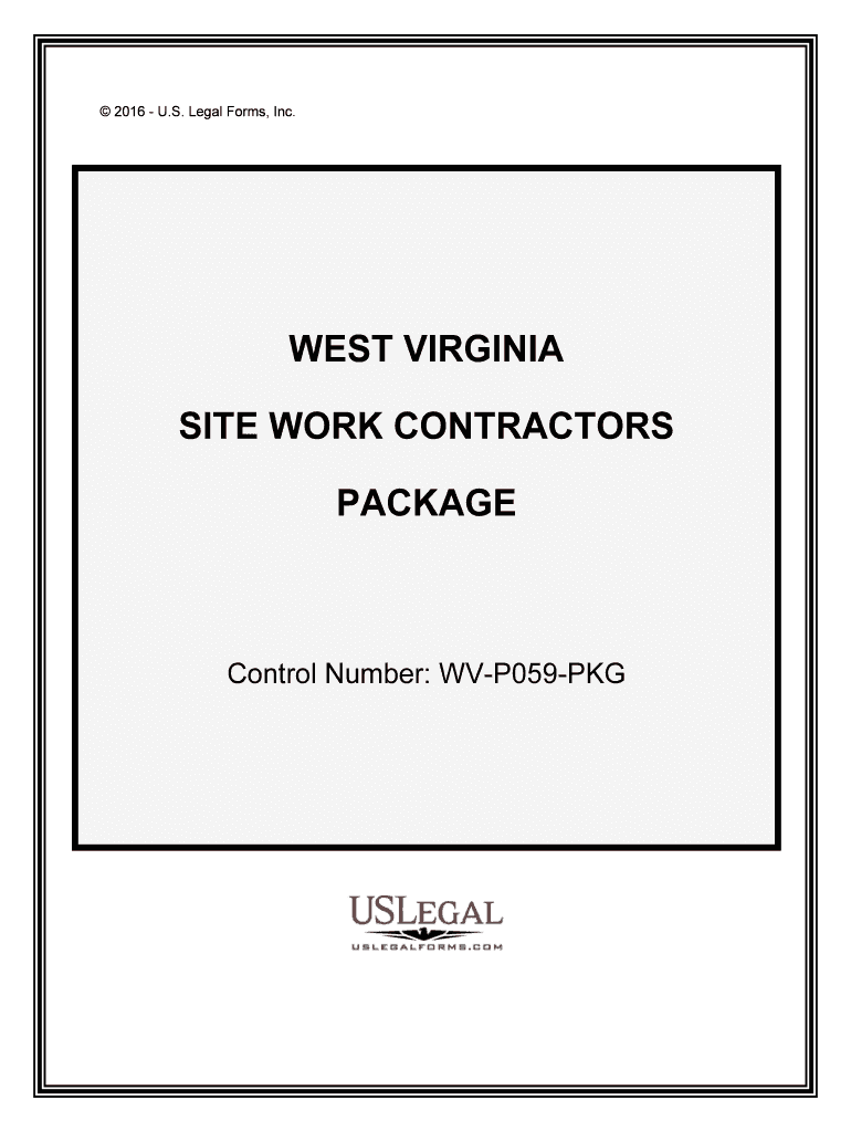 Control Number WV P059 PKG  Form