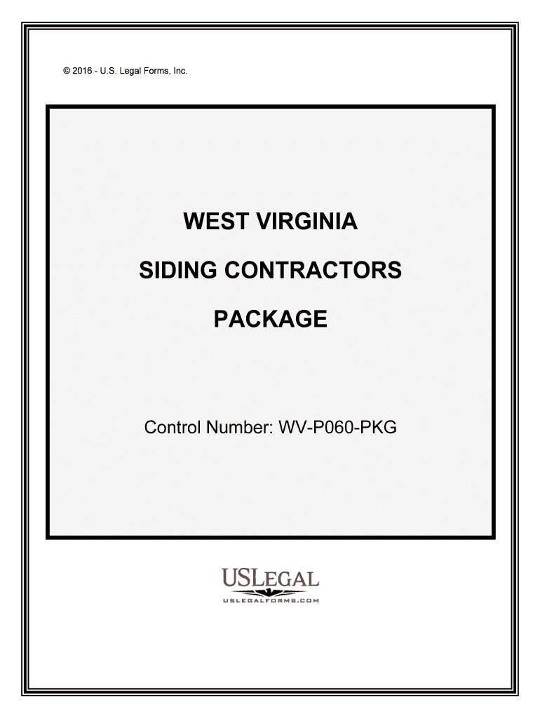 Control Number WV P060 PKG  Form