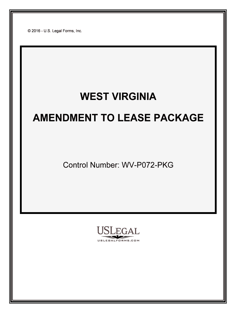 Control Number WV P072 PKG  Form