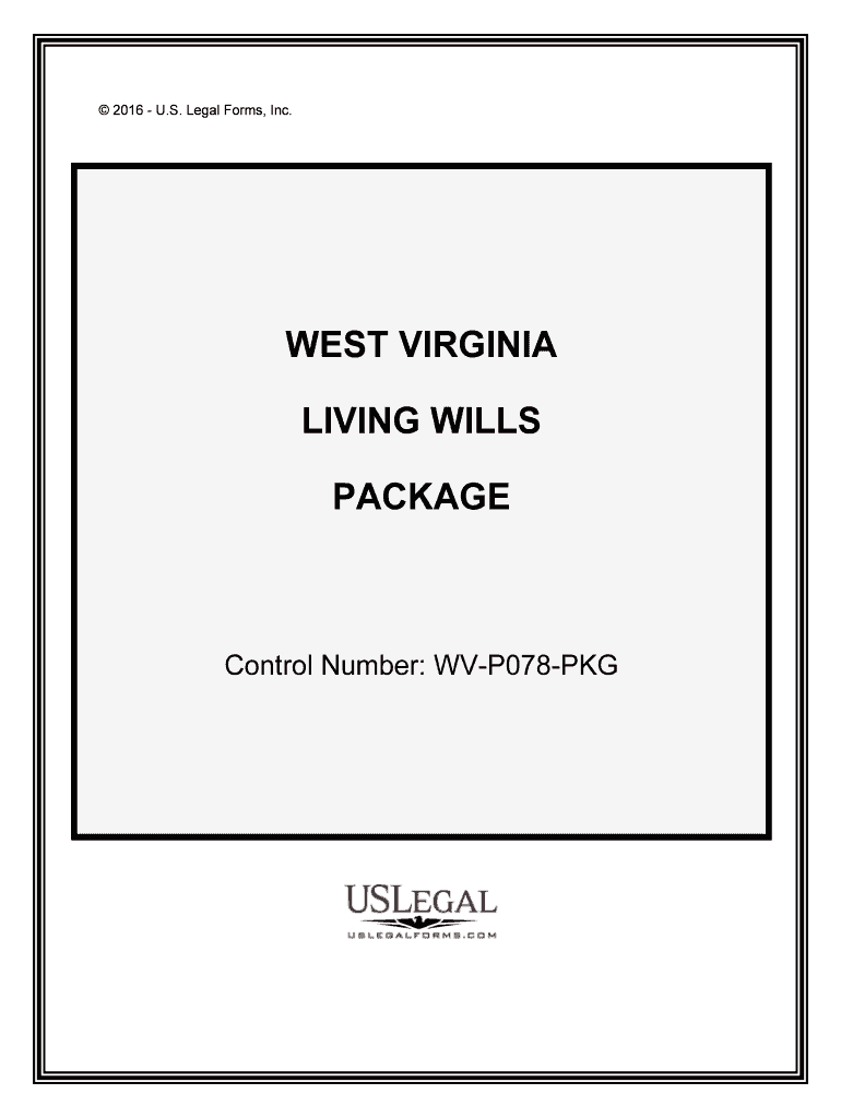 Control Number WV P078 PKG  Form