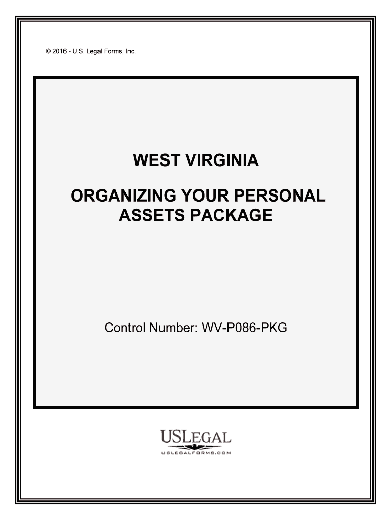 Control Number WV P086 PKG  Form