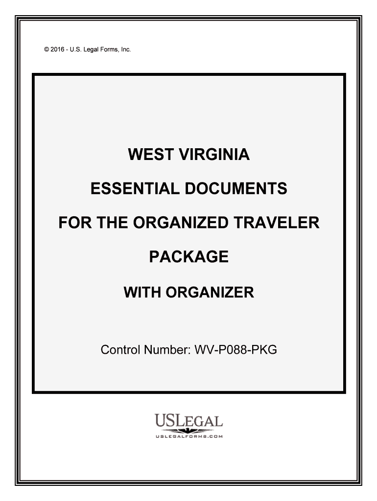 Control Number WV P088 PKG  Form