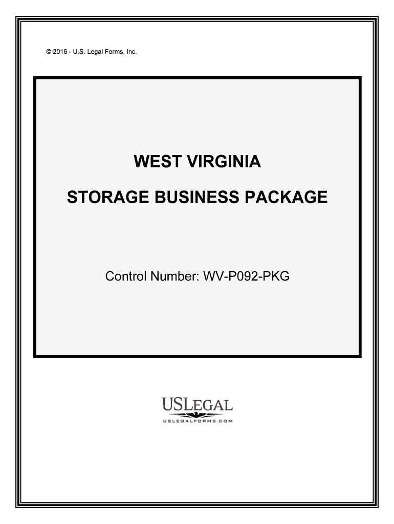 Control Number WV P092 PKG  Form