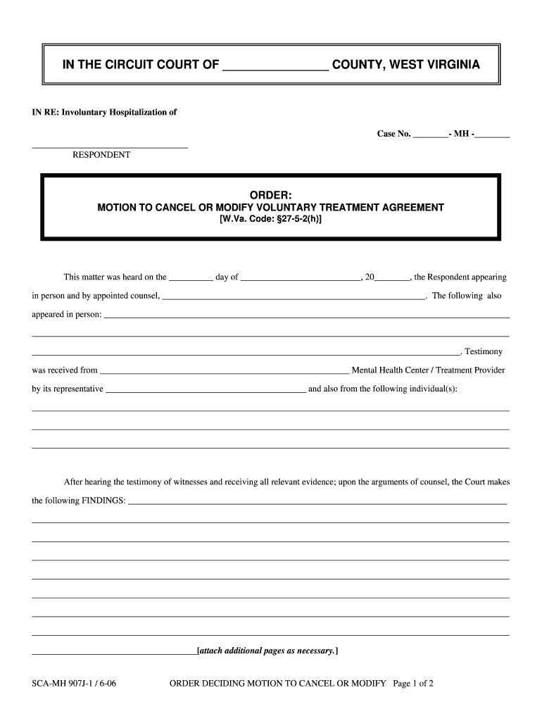 Mental HygieneThe WV Young Lawyers' Section  Form