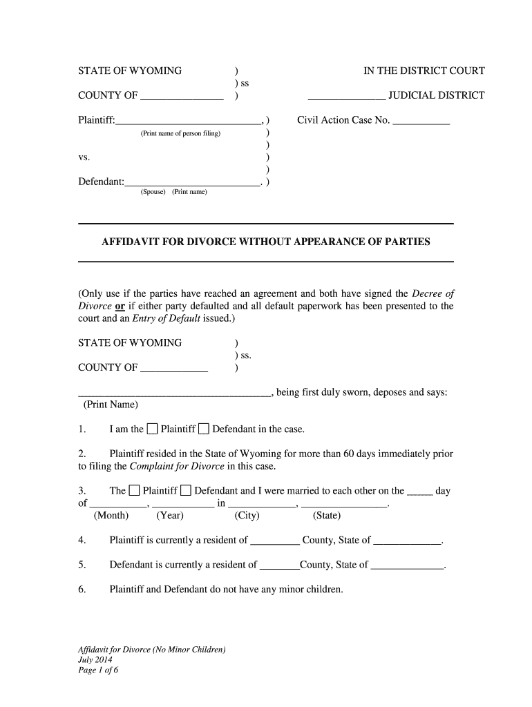 Fill and Sign the Confidential Financial Affidavit Ws 20 2 308 Form