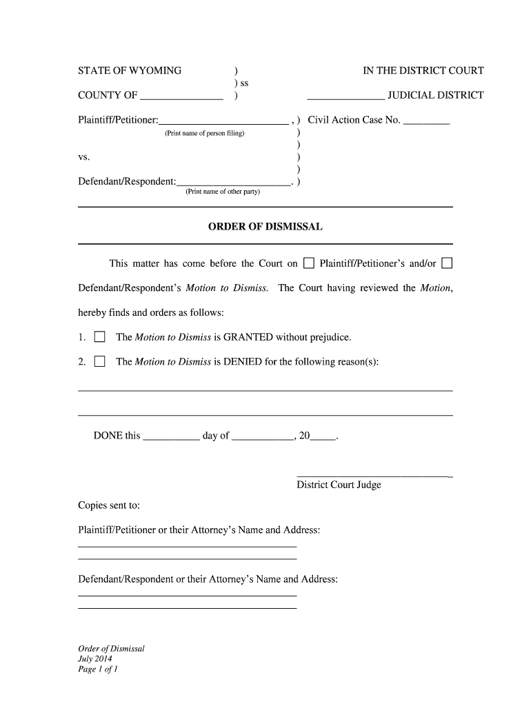 DefendantRespondents Motion to Dismiss  Form