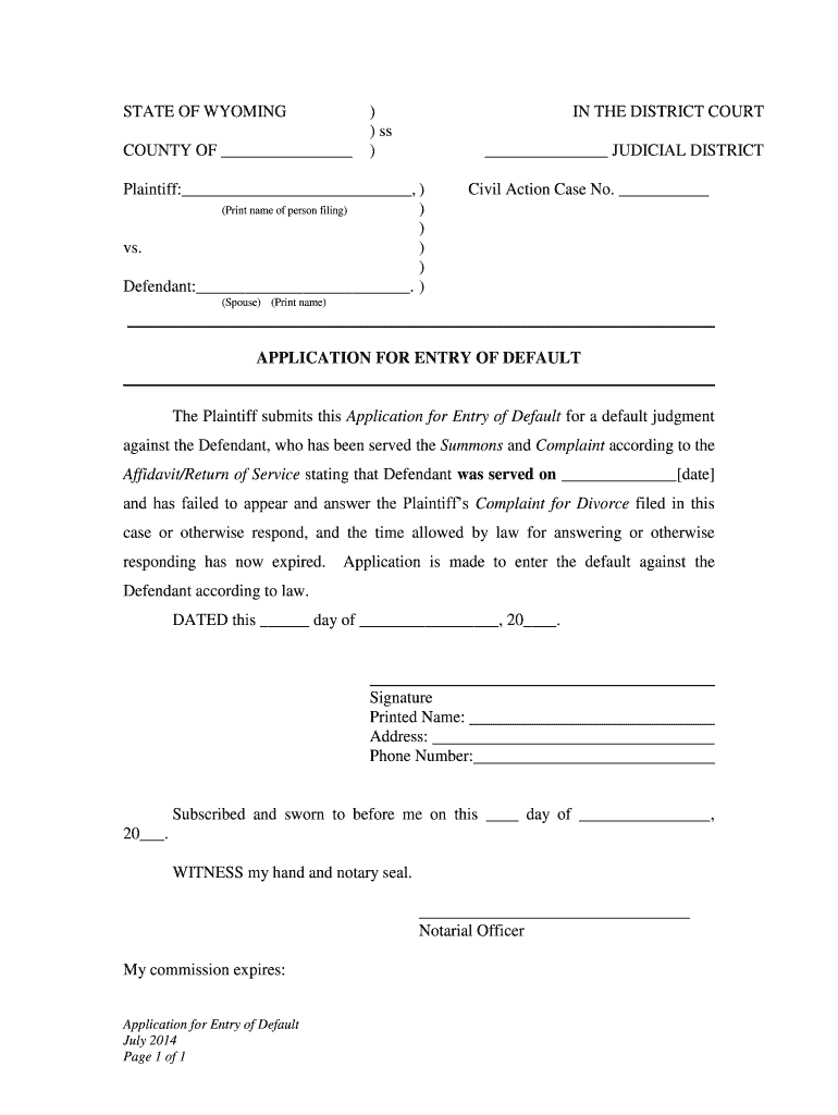 AffidavitReturn of Service Stating that Defendant Was Served on Date  Form