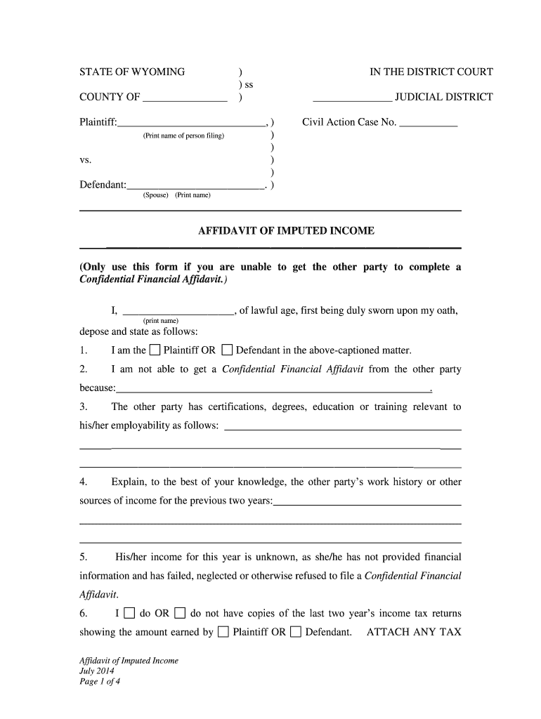 Depose and State as Follows  Form