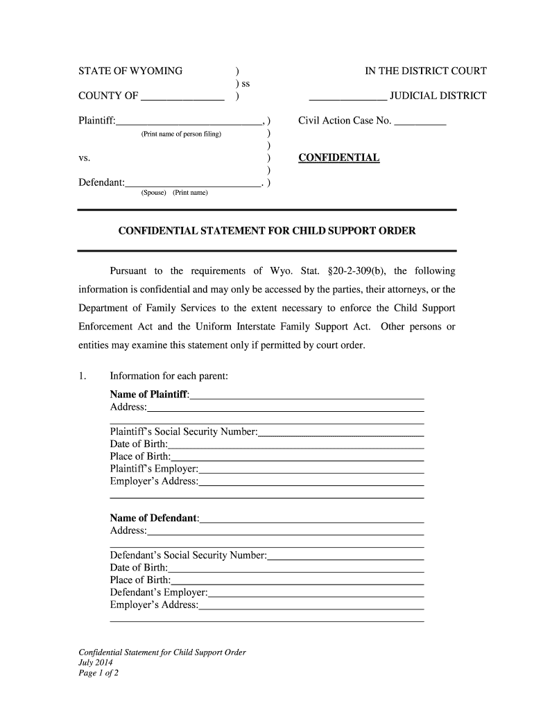 In the DISTRICT COURT 3 Step Divorce  Form