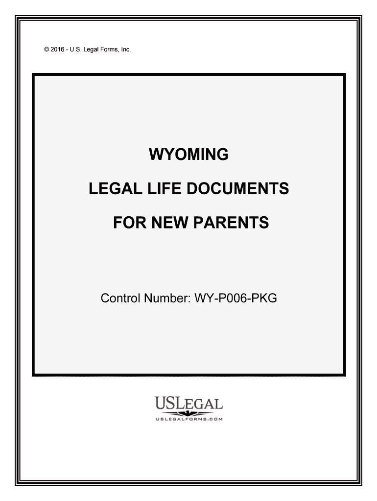 Control Number WY P006 PKG  Form