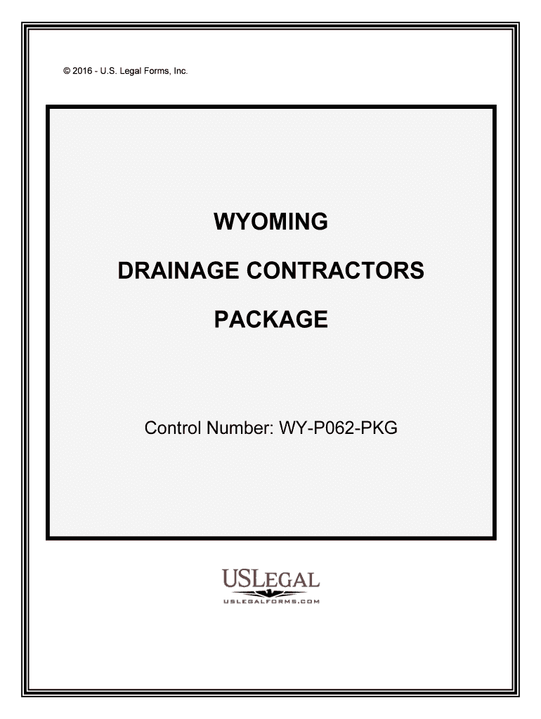 Control Number WY P062 PKG  Form