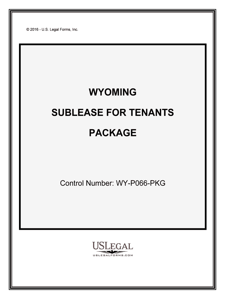 Control Number WY P066 PKG  Form