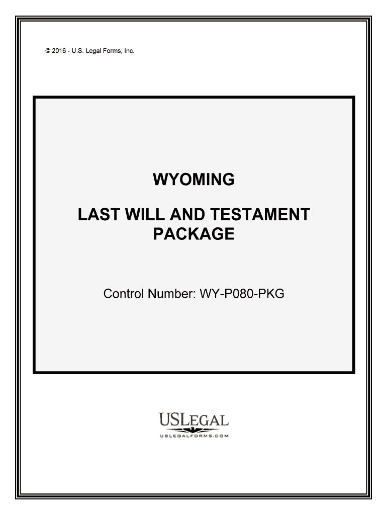 Fill and Sign the Wyoming Probate Forms State Specificus Legal Forms