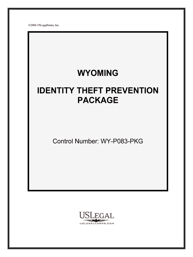 Control Number WY P083 PKG  Form