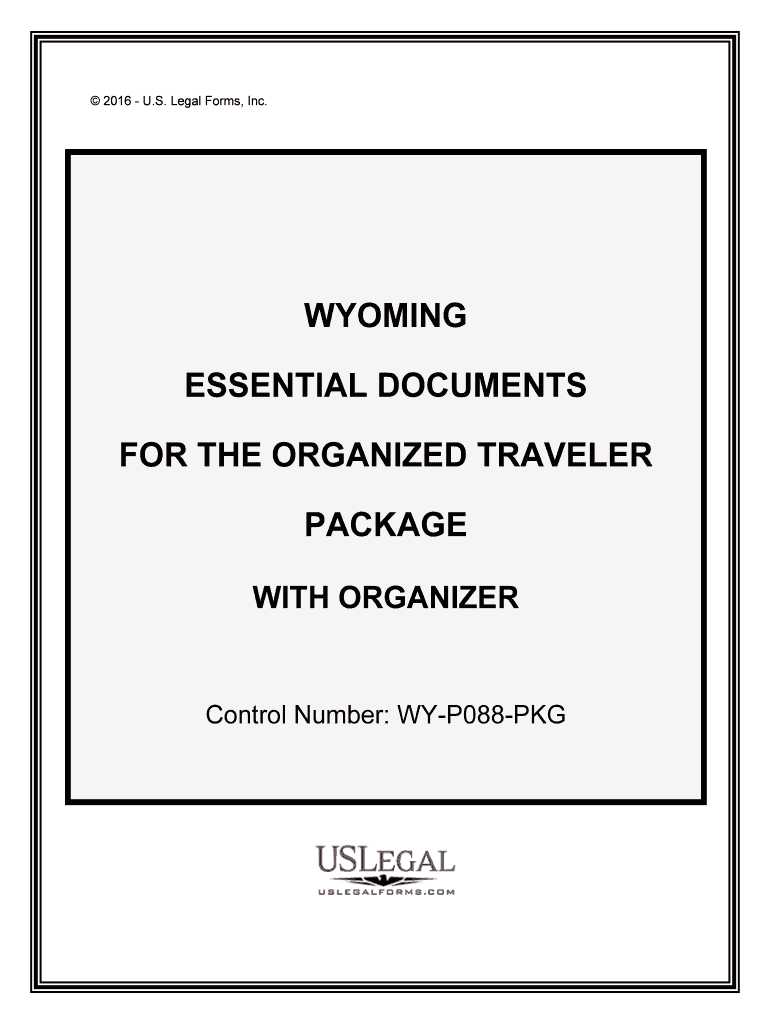 Control Number WY P088 PKG  Form