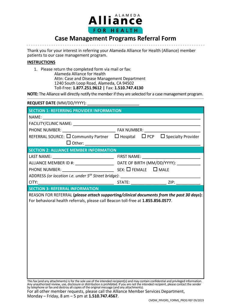  Department of HealthThe Role of Case Management 2019-2024