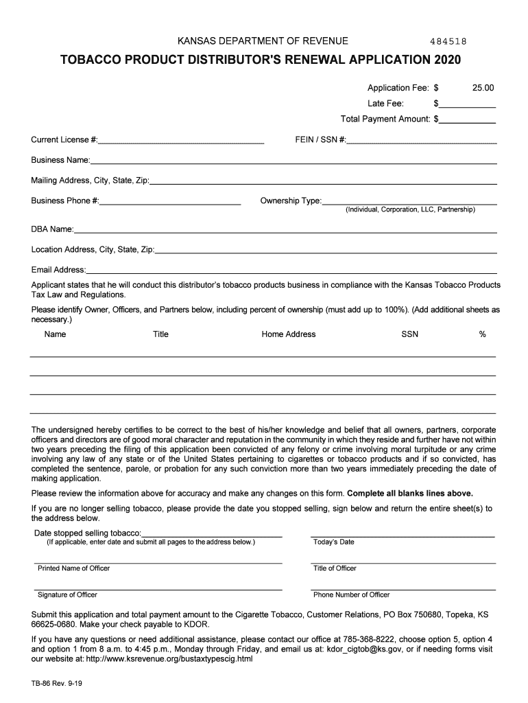 Due Date for Georgia Tobacco License Renewal  Form