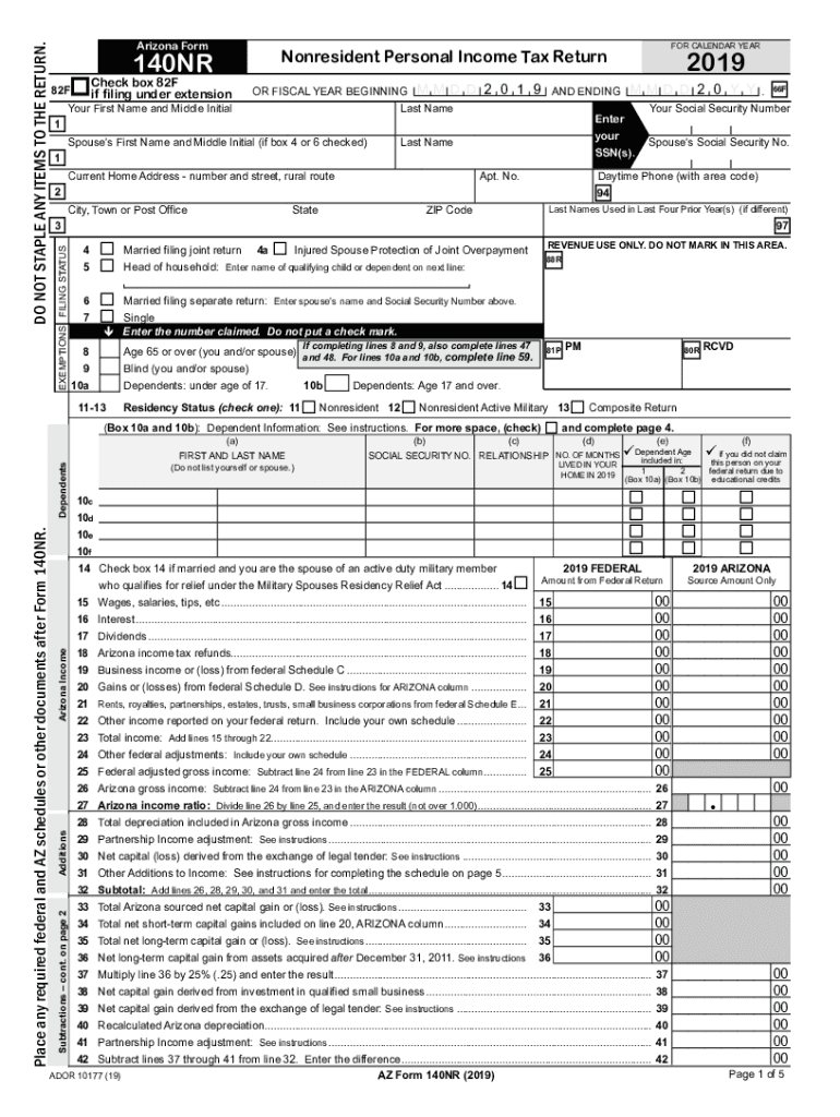  Arizona 140nr 2019