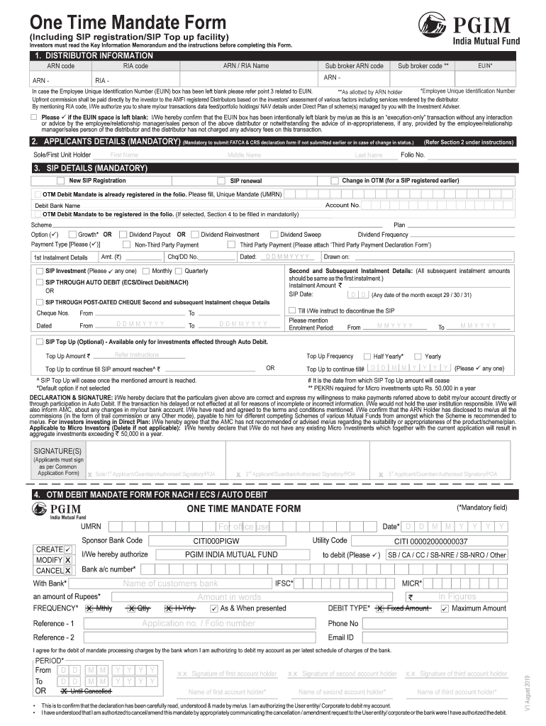 Pgim Sip Form PDF