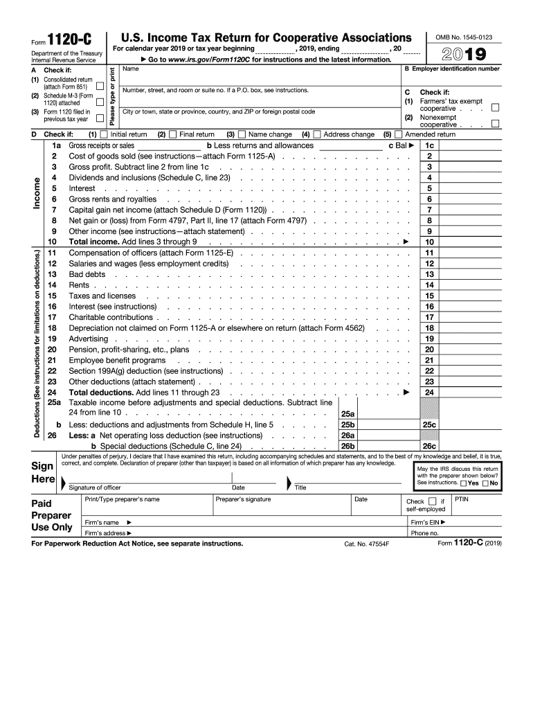 1120c  Form