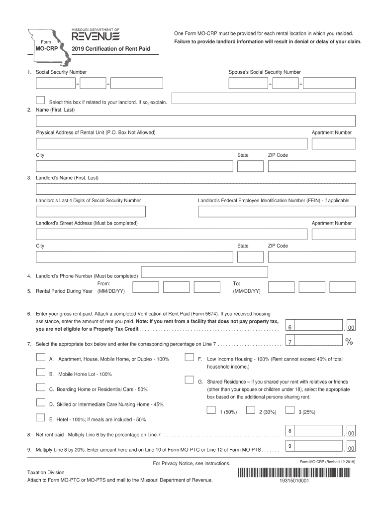 Mo Crp  Form