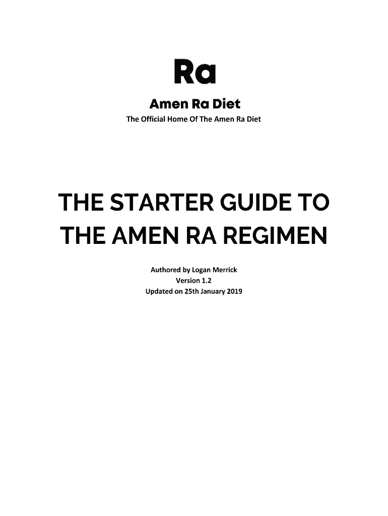 Amen Ra Diet PDF  Form