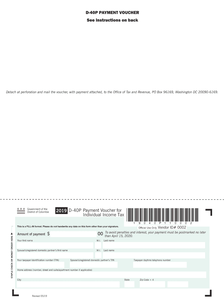 D 40p Payment Voucher  Form