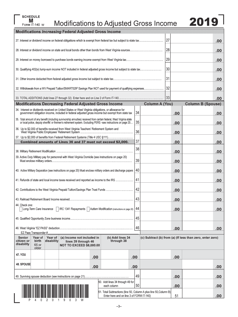 Schedule M it 140 Form Fill Out and Sign Printable PDF Template