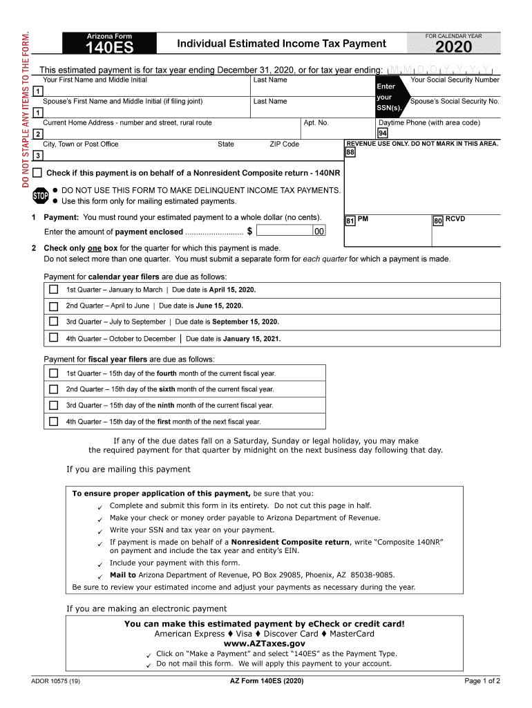  140 Es Form 2020