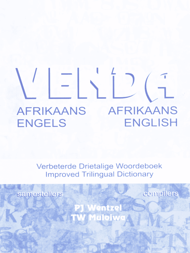 Venda Dictionary PDF  Form