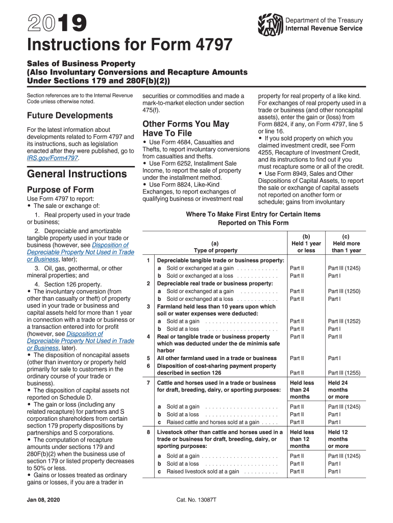 4797 Instructions Irs  Form