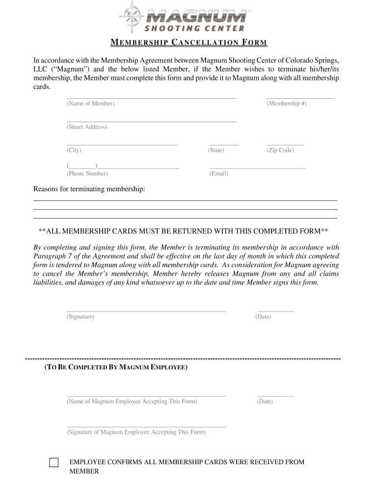  Magnum Shooting Center Cancel Membership 2018