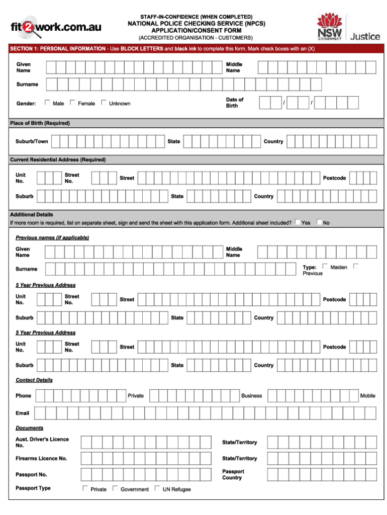 Fit2work  Form