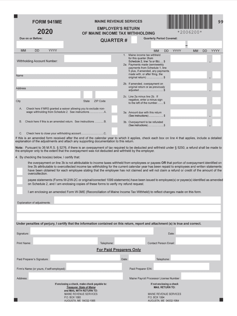  Income Tax Form 2020