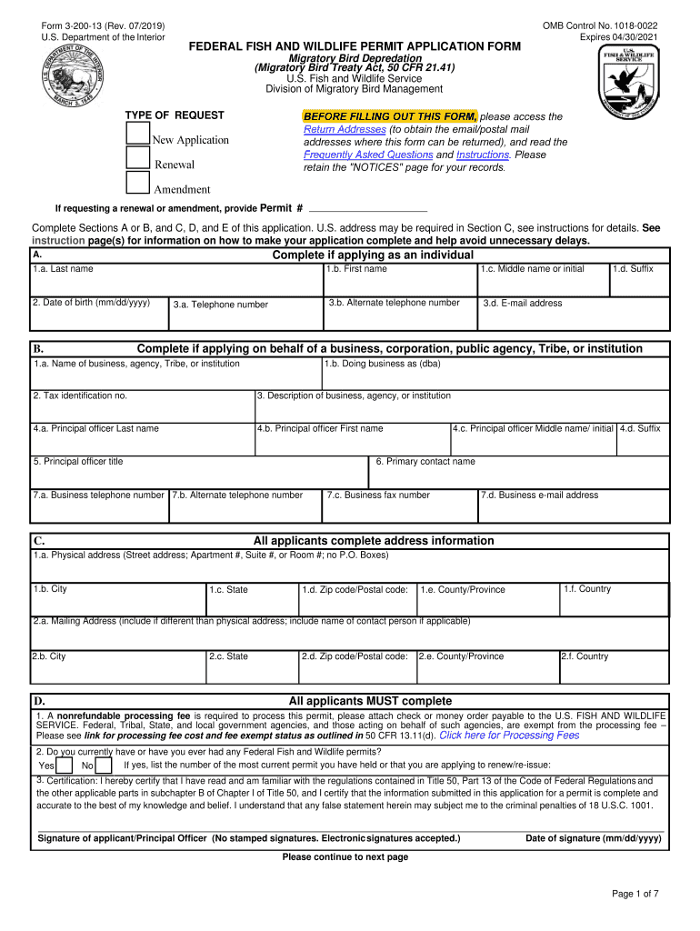 Get and Sign Depredation Permit Application  Form