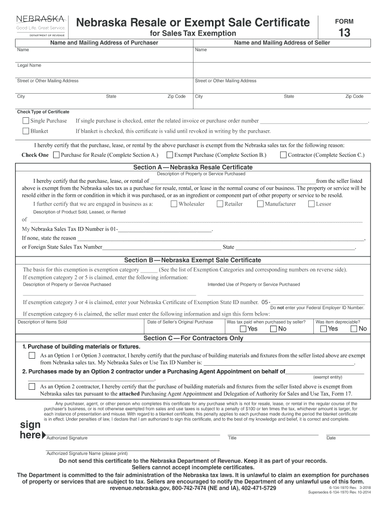 Ne Exemption Form